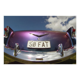 SO FAT - Klassischer Cars Beach Hop Fotodruck
