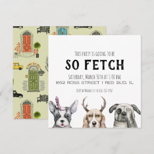 So Fetch Hundeparty Einladung