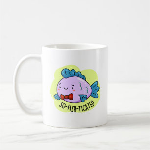 So fisch gezinkter Funny Sophisticated Fish Pun Kaffeetasse