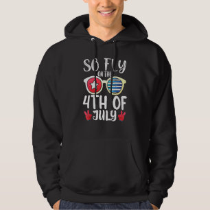 So fliegen am 4. Juli USA Flag Sungla Hoodie