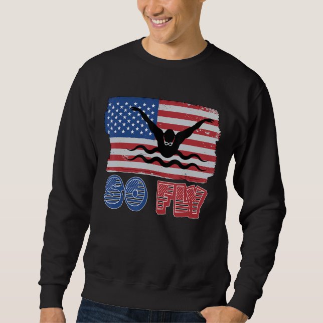 So Fliegenschwimmen 1 Sweatshirt (Vorderseite)