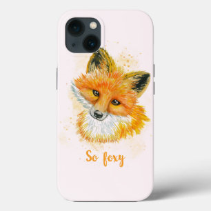 So Foxy Wasserfarben-Fuchs iPhone 13 Hülle