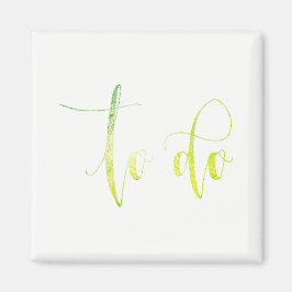 So führen Sie eine Aufgabenliste mit grünem Weiß a Magnet