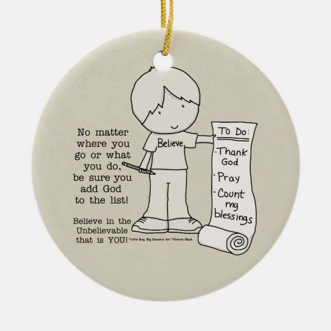 So führen Sie eine Liste aus Keramikornament (Vorne)