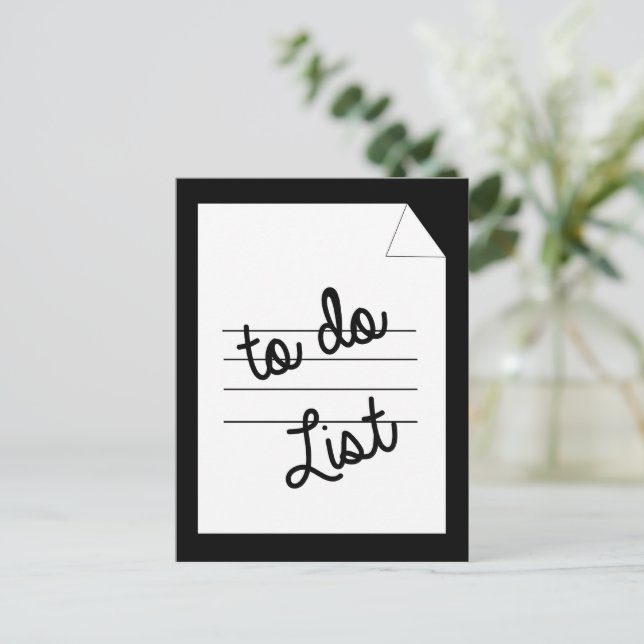 So führen Sie lustige Erinnerungen auf Postkarte (Stehend Vorderseite)