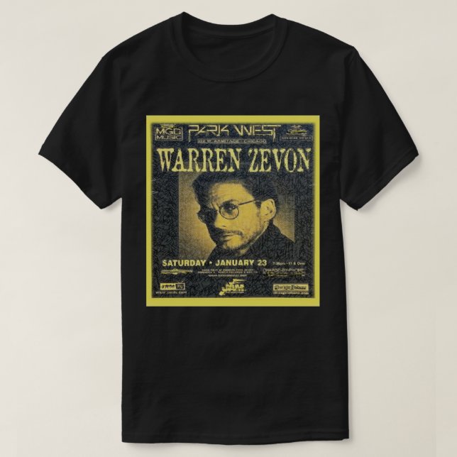 So Funny Warren Art Zevon Classic Fans T-Shirt (Design vorne)