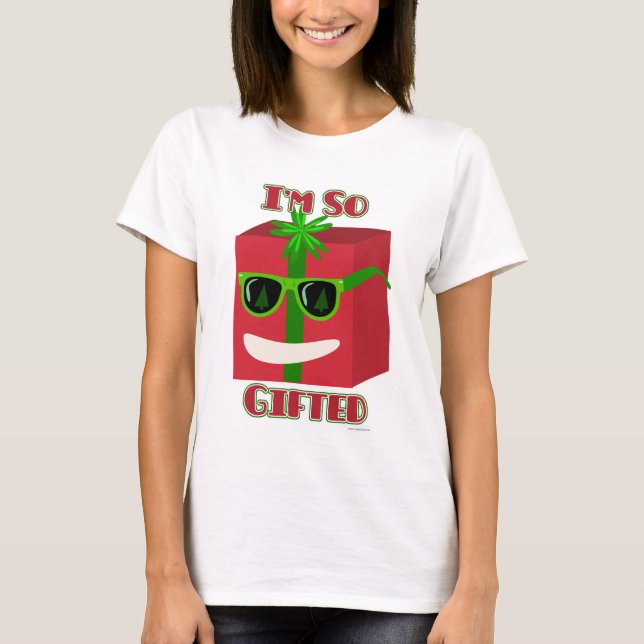 So gab Funny Cartoon Holiday Present Slogan T-Shirt (Vorderseite)