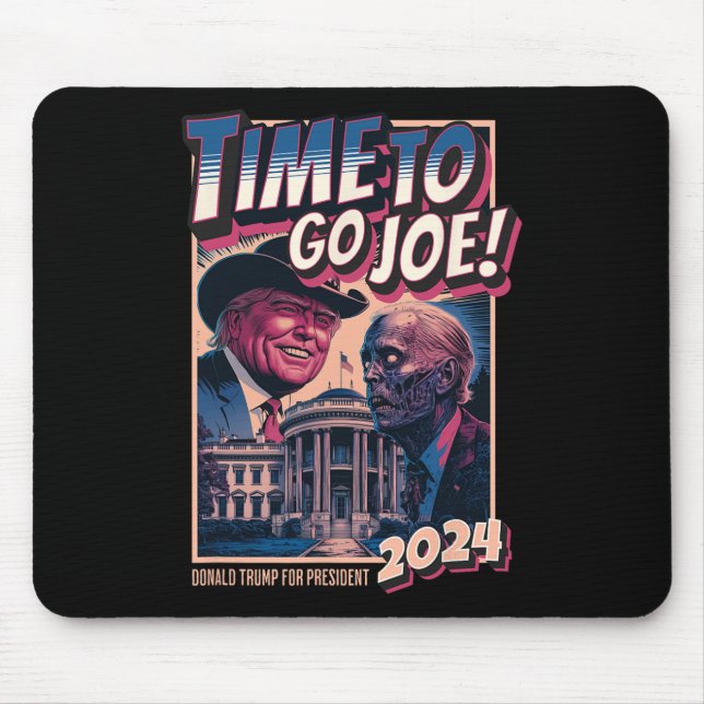 So gehen Joe Funny Pro Trump 2024 Mousepad (Vorne)