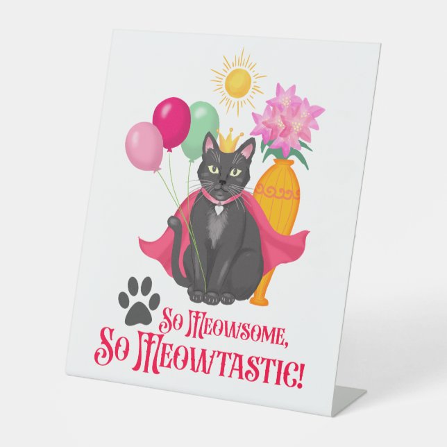 So gemein, so Meowtastisch! Sockelschild (Vorderseite)