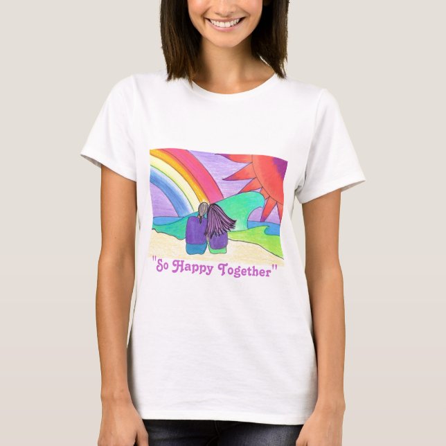So glücklich zusammen T-Shirt (Vorderseite)