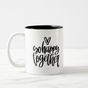 So glücklich zusammen zweifarbige tasse