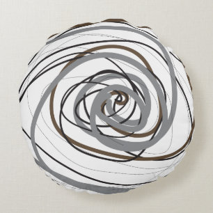 SO GRAUE SPIRALEN Runde Wurfkissen Rundes Kissen