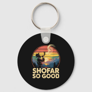 So gut lustiger Rosh Hashanah jüdischer Feiertag S Schlüsselanhänger