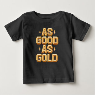 So gut wie Gold Baby Top T - Shirts / Black