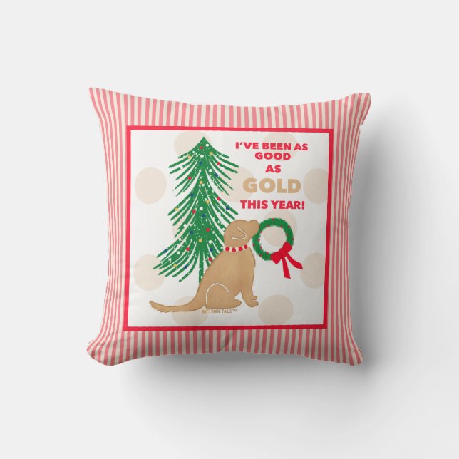 So gut wie Gold Hund Weihnachtskissen Kissen (Vorderseite)