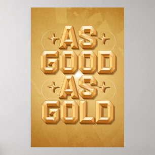 So gut wie Gold Poster (24x36)