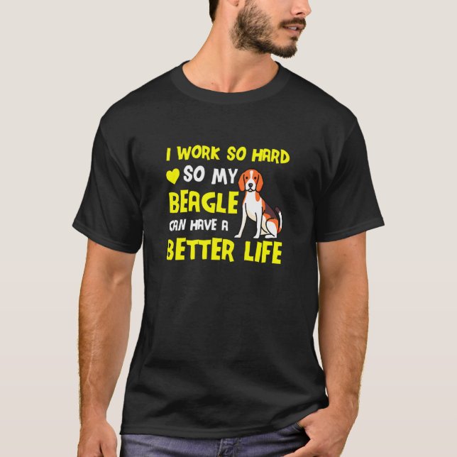 So hart mein Beagle T-Shirt (Vorderseite)