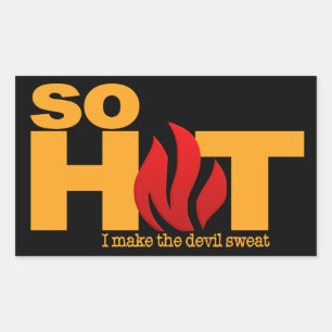 SO HEISS Aufkleber