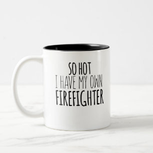 So heiß ich meinen eigenen Feuerwehrmann habe Zweifarbige Tasse