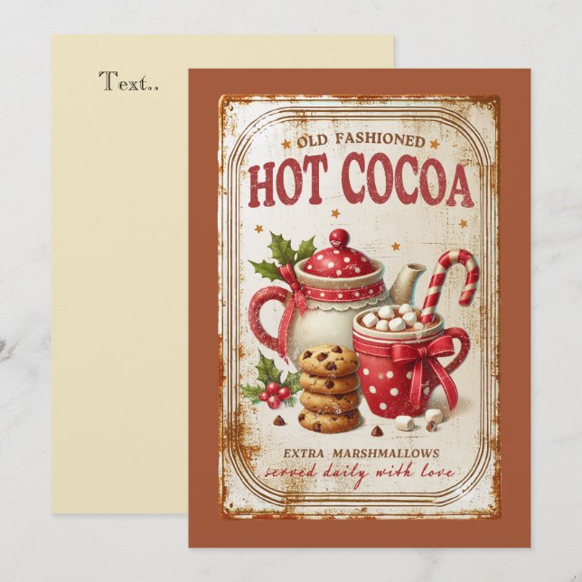 So herrlich traditionelle Weihnachten im Vintagen  (Vorne/Hinten)