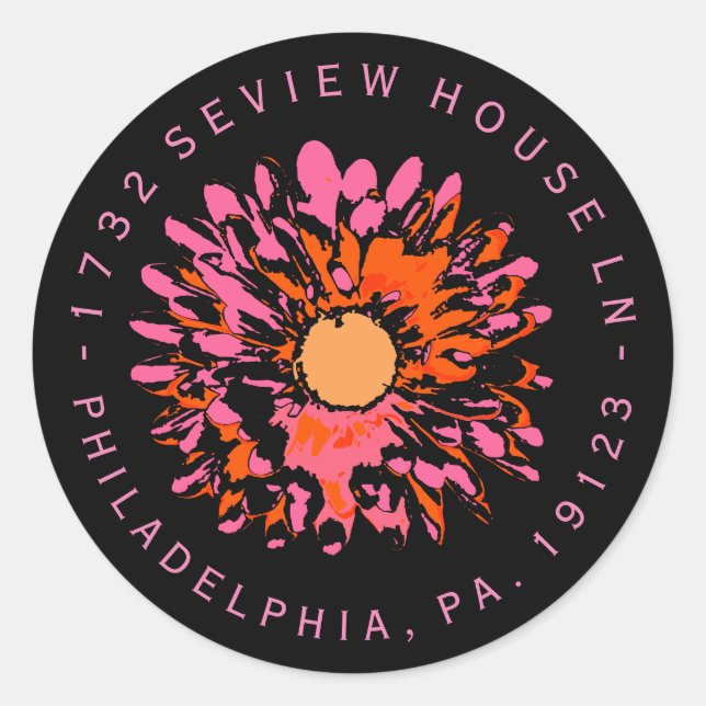 SO HÜBSCH Bat Mitzvah Rücksendeadresse Sticker Sie (Vorderseite)