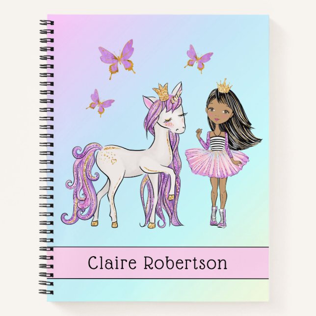 So Hübsch "My Unicorn" SchulNotebook Notizbuch (Vorderseite)