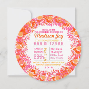 SO HÜBSCHEN TAG Bat Mitzvah Einladung