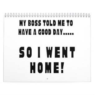 So I Went Home Kalender