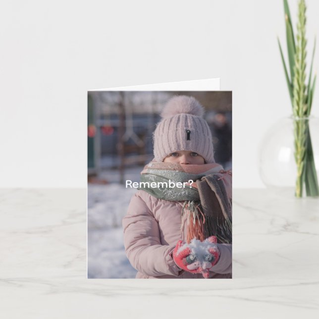 SO KALTE FREUNDSCHAFTSKARTE DANKESKARTE (Vorderseite)