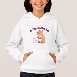 So können Sie sehen - Niedliche Capybara Art Hoodie