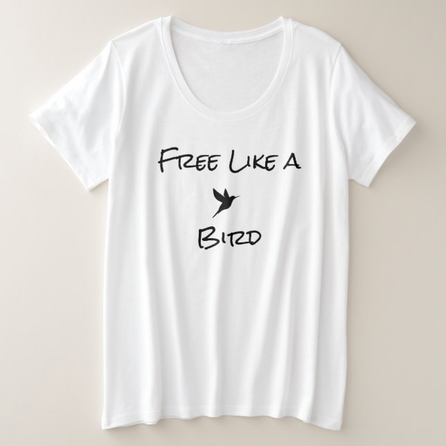 So kostenlos wie ein Vogel-T - Shirt (Design vorne)