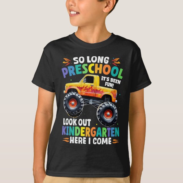 So lang Preschool Abschluss Monster Truck T-Shirt (Vorderseite)