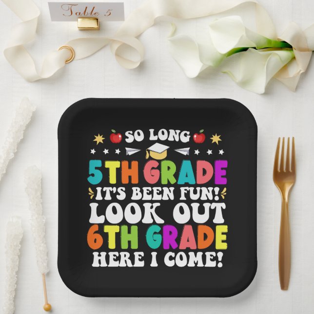 So lange 5. Klasse Aussehen 6. Klasse hier komme i Pappteller (Hochzeit)