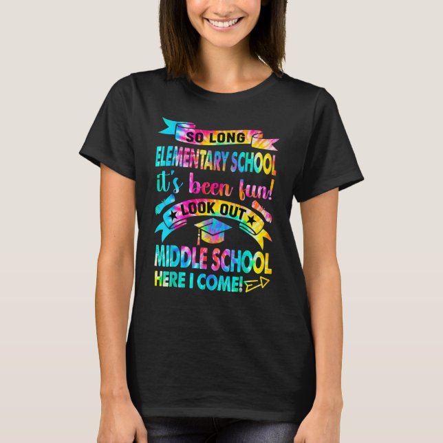 So lange die Grundschule den Blick in die Mittelsc T-Shirt (Vorderseite)