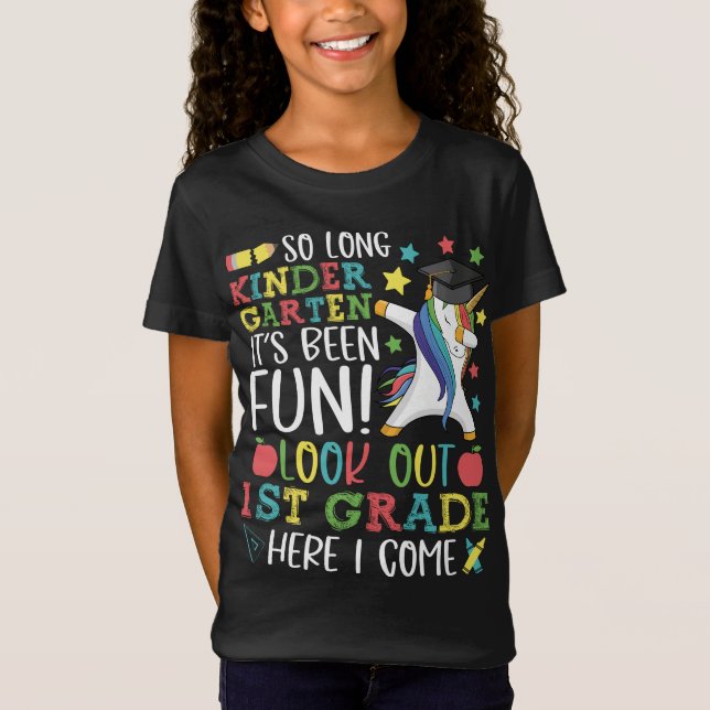 So lange Kindergarten 1. Klasse hier komme ich Ein T-Shirt (Vorderseite)