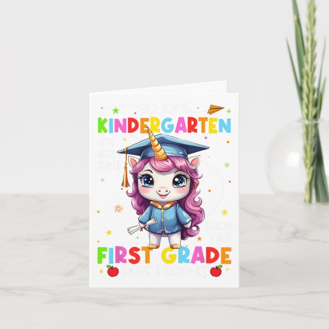 So lange Kindergarten Abschluss am letzten Schulta Karte (Vorderseite)