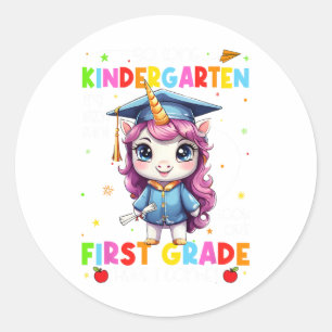 So lange Kindergarten Abschluss am letzten Schulta Runder Aufkleber