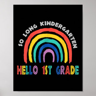 So lange Kindergarten Hallo Sommer für Kinder Lehr Poster