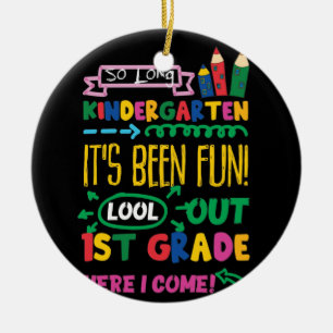 So lange Kindergarten schauen auf die erste Klasse Keramik Ornament