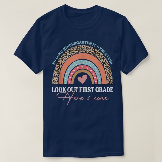 So lange Kindergarten schauen aus erster Klasse Re T-Shirt (Design vorne)