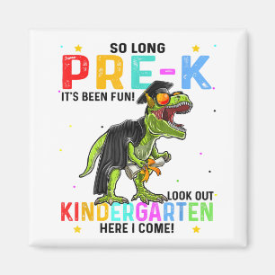 So lange Pre-K Kindergarten hier komme ich Dinosau Magnet