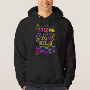 So lange Schule Hallo Sommer Glück letzten Tag von Hoodie