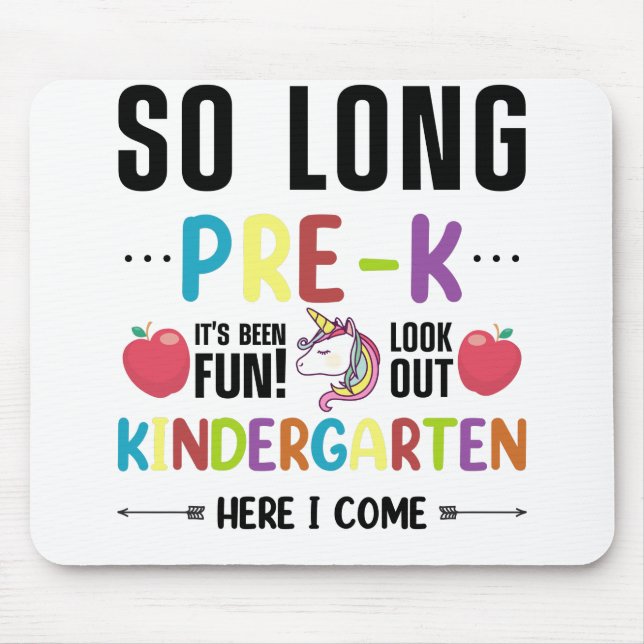 So lange vor dem K Kindergarten komme ich vorab Mousepad (Vorne)