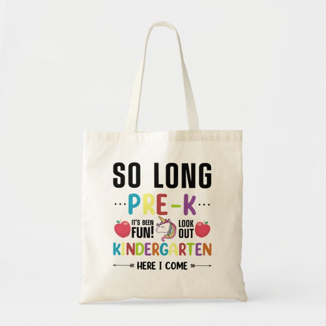 So lange vor dem K Kindergarten komme ich vorab Tragetasche (Vorne)