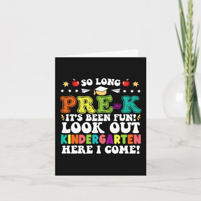 So lange vor dem K's Been Fun schauen aus dem Kind Dankeskarte (Vorderseite)