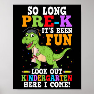 So lange vor der Schule Abschluss Kindergarten Er Poster