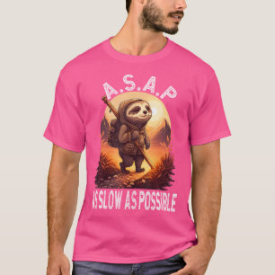 So langsam wie möglich Seilwandern Camping Liebe T-Shirt