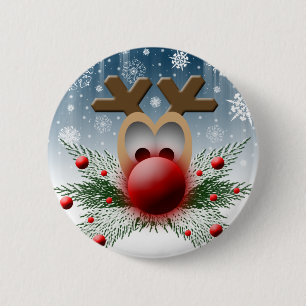 So leuchtet es Reindeer Xmas Weihnachtsfeiern Button
