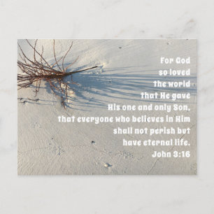 So liebte Gott den Weltkirchendienst Feiertagspostkarte