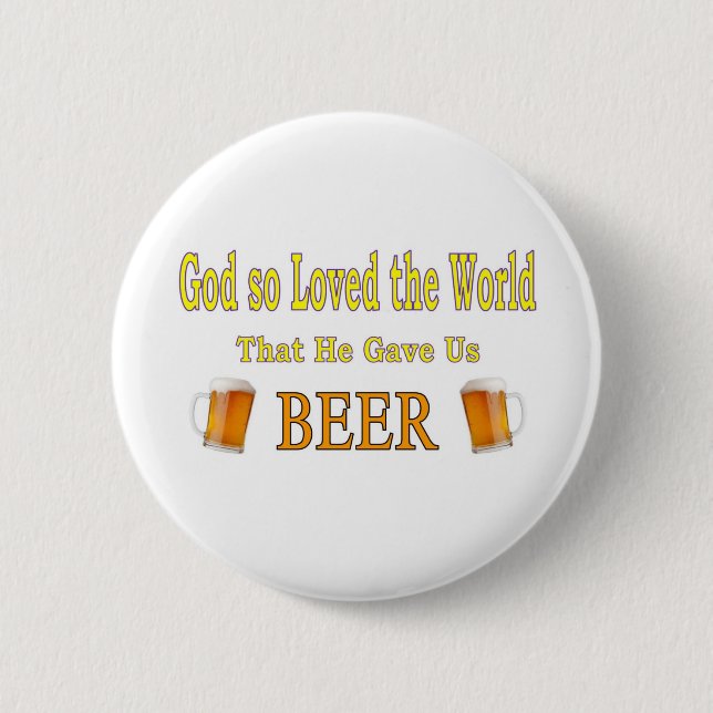 So liebte Gott die Welt Button (Vorderseite)